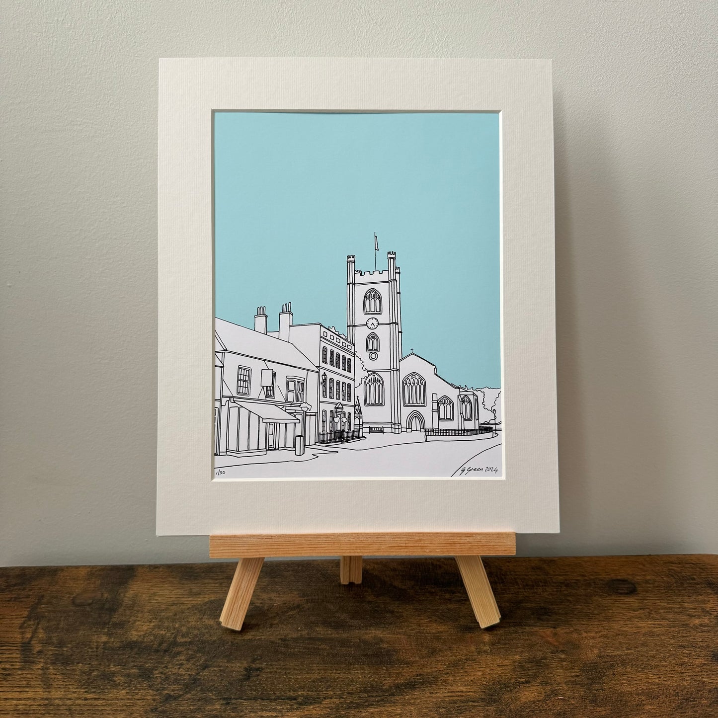 Hart Street, Henley Giclee Print 25cm x 20cm (Limited Edition)