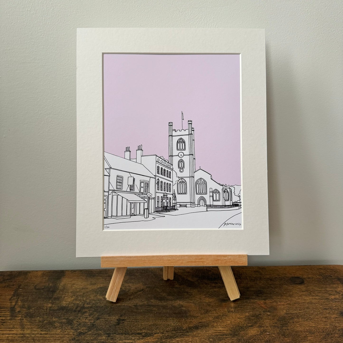 Hart Street, Henley Giclee Print 25cm x 20cm (Limited Edition)