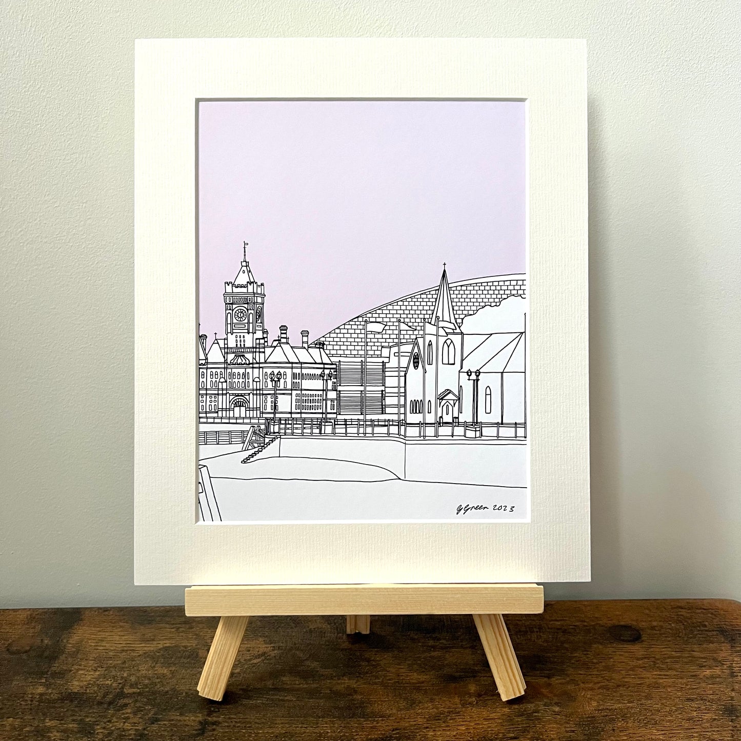 Cardiff Giclee Print 25cm x 20cm (Limited Edition)