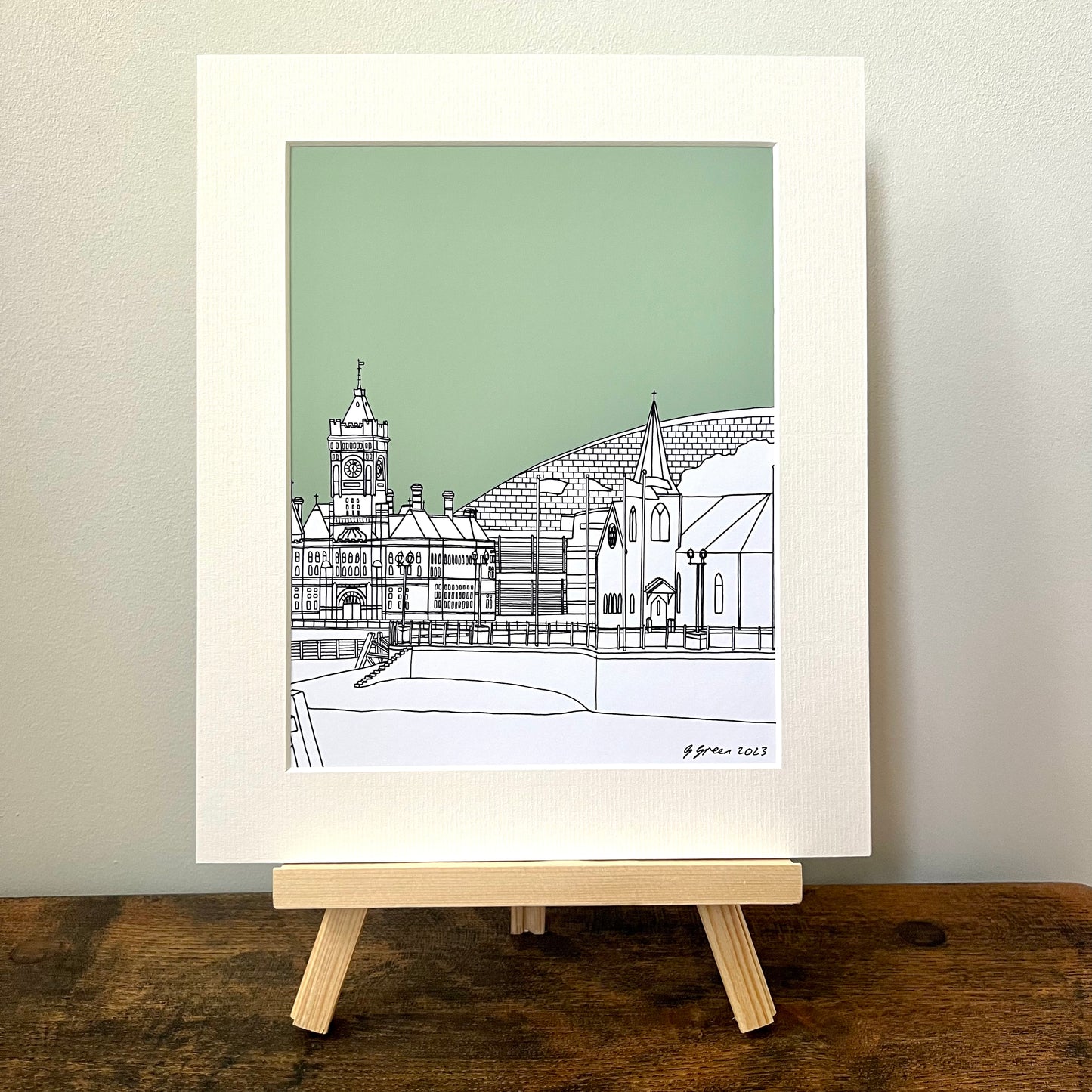 Cardiff Giclee Print 25cm x 20cm (Limited Edition)