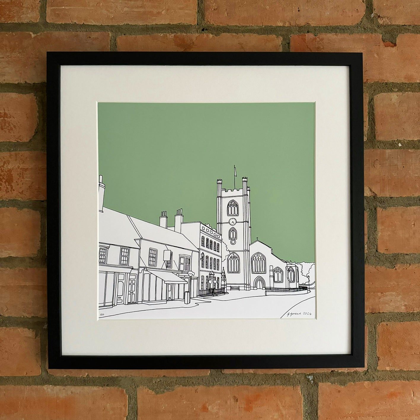Hart Street, Henley Giclee Print 30cm x 30cm (Limited Edition)