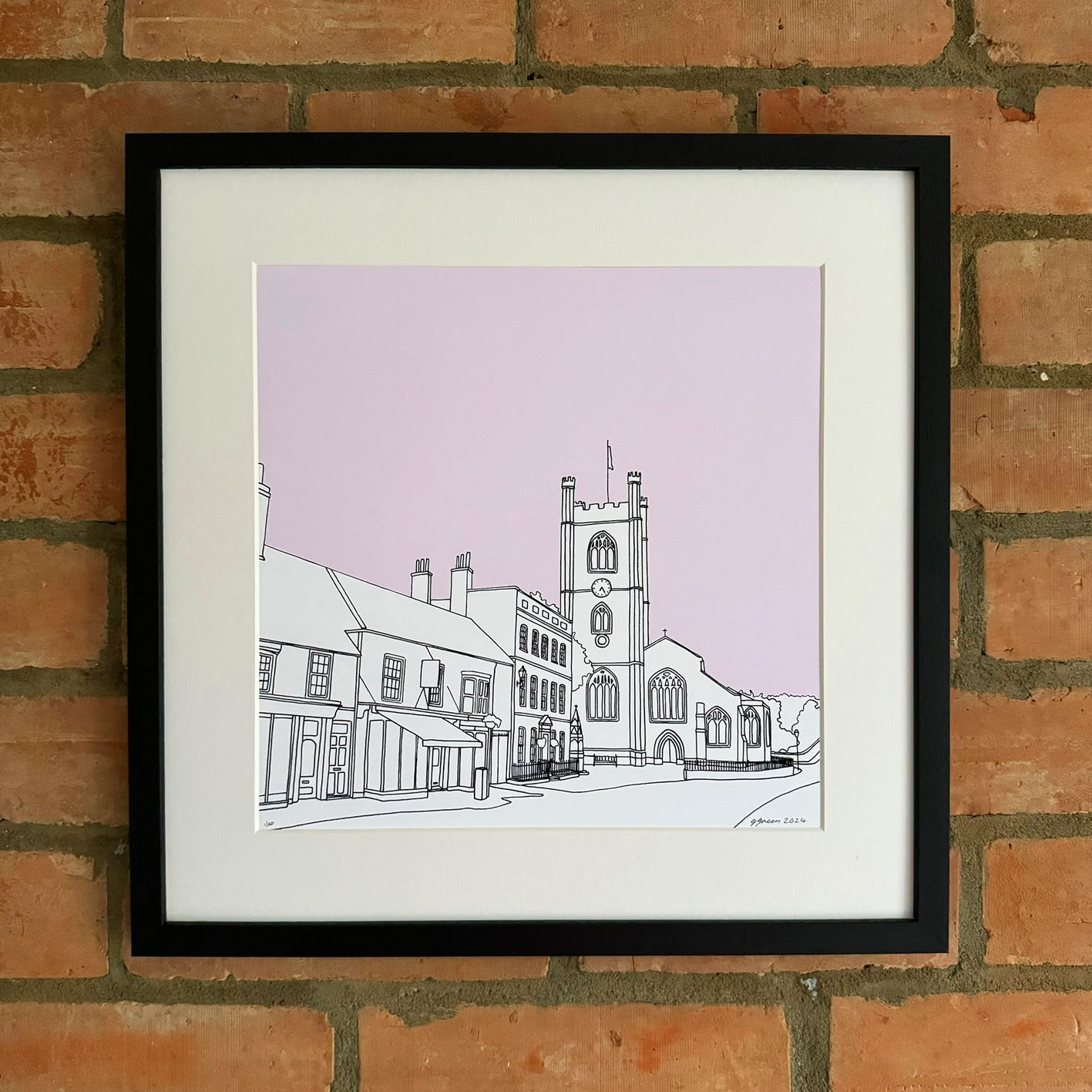Hart Street, Henley Giclee Print 30cm x 30cm (Limited Edition)