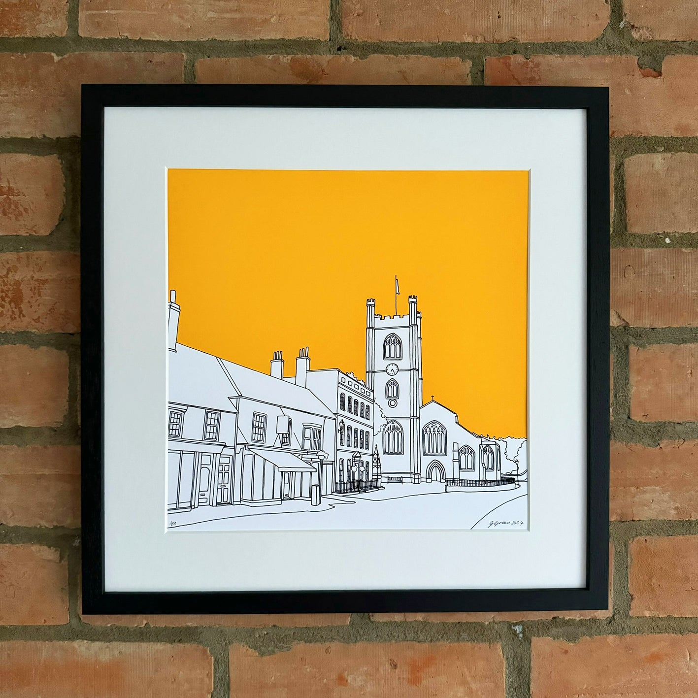 Hart Street, Henley Giclee Print 30cm x 30cm (Limited Edition)