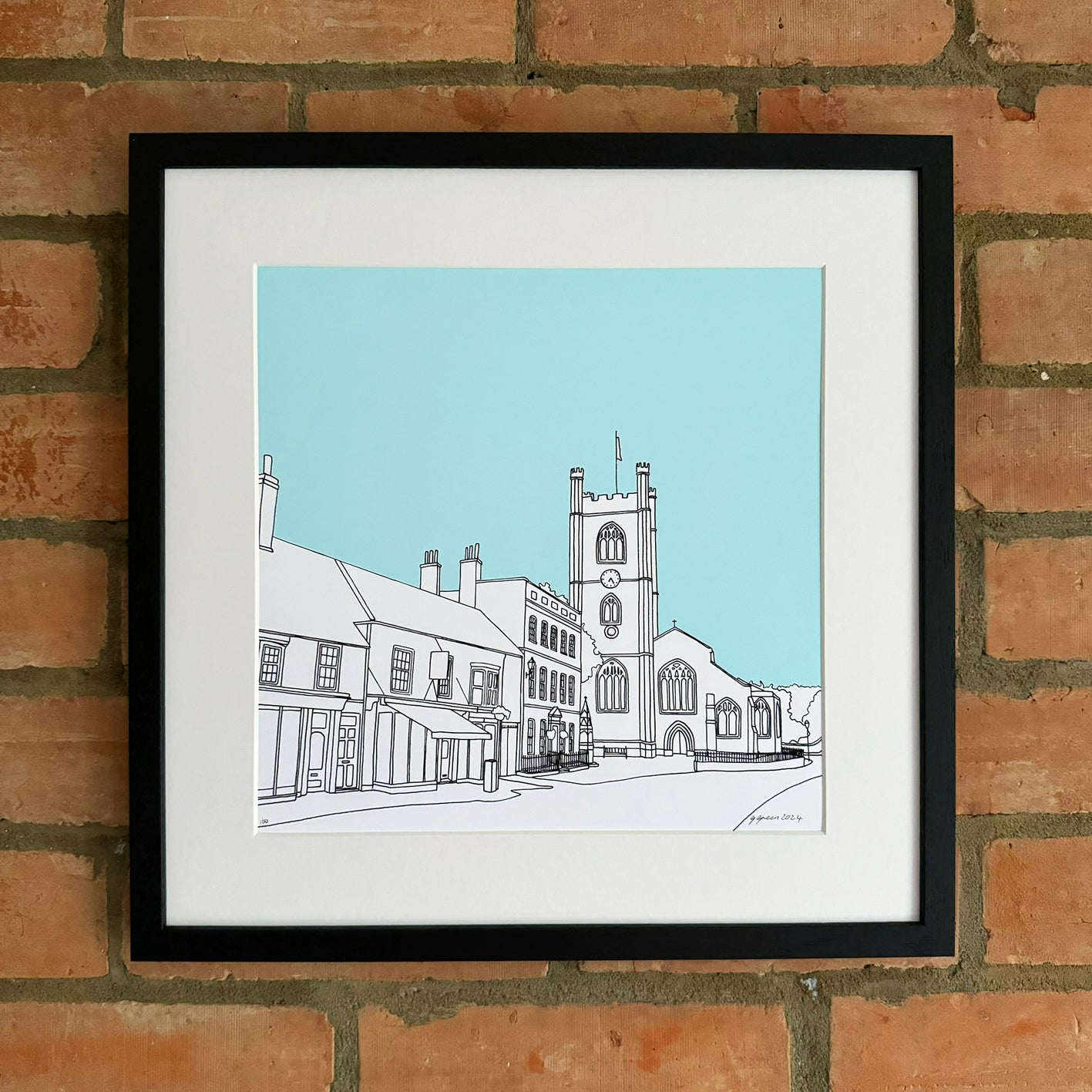 Hart Street, Henley Giclee Print 30cm x 30cm (Limited Edition)