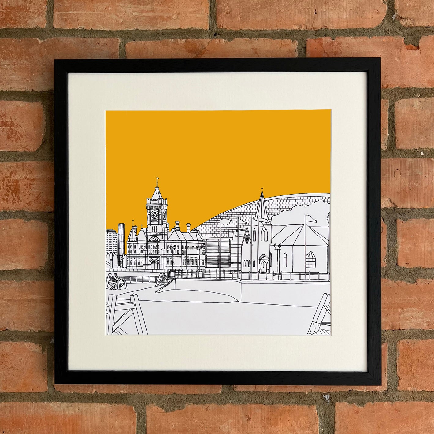 Cardiff Giclee Print 30cm x 30cm (Limited Edition)