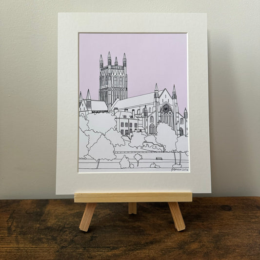 Worcester Giclee Print 25cm x 20cm (Limited Edition)