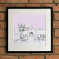 Hambleden Church Giclee Print 30cm x 30cm (Limited Edition)